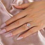 S925 Maxine Moissanite 3.0 Ct Cushion Cut Engagement Ring For Women - Image 16