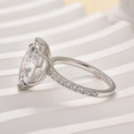 S925 6.0Ct/4.0Ct/2.0Ct Marquise Cut Engagement Ring Travel Ring For Her In Sterling Silver - Image 12