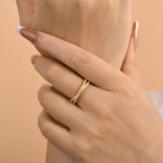 S925 Maxine Moissanite 2.0 Ct X Criss Cross Wedding Band - Image 7