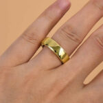 S925 Maxine Classic Men's Wide Wedding Band - Image 7
