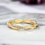S925 Twist Eternity Sona Simulated Diamonds Wedding Band for Women - Image 3