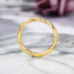 S925 Twist Eternity Sona Simulated Diamonds Wedding Band for Women - Image 6