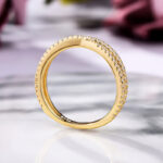 S925 Classic X Criss Cross Wedding Band For Women In Sterling Silver - Image 13