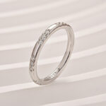 S925 Moissanite 0.5Ct Classic Round Cut Wedding Ring In 925 Sterling Silver - Image 3
