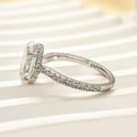 S925 Maxine Attractive 2.5 Carat Oval Cut Engagement Ring in Sterling Silver - Image 5