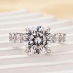 S925 Maxine Luxury 4.0 CT Round Cut Engagement Ring - Image 5