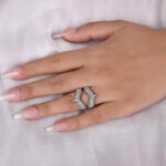 S925 Maxine Unique Jacket Wedding Band For Women - Image 4