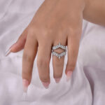 S925 Maxine Unique Jacket Wedding Band For Women - Image 3