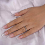 S925 Classic X Criss Cross Wedding Band For Women In Sterling Silver - Image 4
