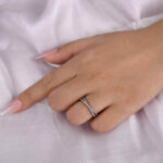 S925 Classic X Criss Cross Wedding Band For Women In Sterling Silver - Image 3