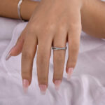 S925 Classic X Criss Cross Wedding Band For Women In Sterling Silver - Image 5