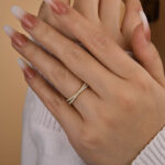 S925 Classic X Criss Cross Wedding Band For Women In Sterling Silver - Image 11