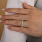 S925 Classic X Criss Cross Wedding Band For Women In Sterling Silver - Image 12