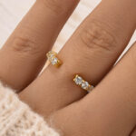 S925 1.3Ct Open Round Cut Eternity Wedding Band In Sterling Silver
