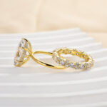 S925 Maxine Special 2PC 4.0Ct Marquise Cut Wedding Set - Image 4