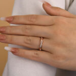 S925 Twist Eternity Sona Simulated Diamonds Wedding Band for Women - Image 9