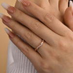 S925 Twist Eternity Sona Simulated Diamonds Wedding Band for Women - Image 8