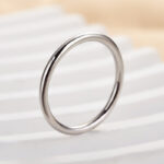 S925 Simple Wedding Band For Women In Sterling Silver - Image 12