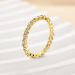 S925 Classic Round Cut Full Eternity Wedding Band In Sterling Silver - Image 6
