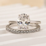 S925 Maxine Dainty Oval Cut Wedding Ring Set For Women - Image 5