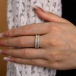 S925 Stunning Emerald Cut Women's Wedding Band In Sterling Silver - Image 10