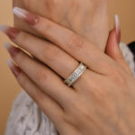 S925 Stunning Emerald Cut Women's Wedding Band In Sterling Silver - Image 11