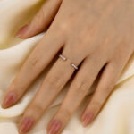 S925 Unique Yellow Gold Open Wedding Band In Sterling Silver - Image 15