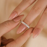 S925 Unique Asscher Cut Wedding Band In Sterling Silver - Image 2