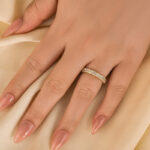 S925 Unique Asscher Cut Wedding Band In Sterling Silver - Image 7