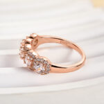 S925 Halo Round Cut Five Stone Anniversary Ring For Her - Image 13