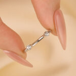 S925 Open Wedding Band In Sterling Silver - Image 8