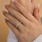 S925 Stunning Cushion Cut Women's Wedding Band In Sterling Silver - Image 9