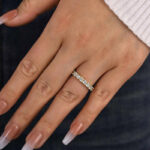 S925 Stunning Cushion Cut Women's Wedding Band In Sterling Silver - Image 10