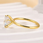 S925 Classic Round Cut Solitaire Engagement Ring for Her - Image 9