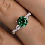 S925 Twist 1.25 Carat Round Cut Promise Ring For Her In Sterling Silver - Image 3