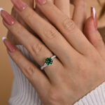 S925 Twist 1.25 Carat Round Cut Promise Ring For Her In Sterling Silver - Image 4