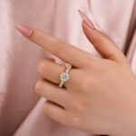 S925 Moissanite 2.0 Ct Round Cut Down Pavé Engagement Ring - Image 2