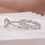 S925 Solitaire 2.0 Ct Round Cut Moissanite Diamond Wedding Ring - Image 6