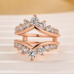 S925 Maxine Fashion Round Cut Jacket Wedding Band For Women In Sterling Silver - Image 9