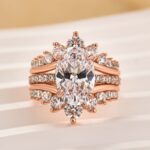 S925 Exclusive 4.0Ct/5.0Ct Oval Cut Wedding Ring Set Travel Ring With Jacket Wedding Band - Image 14