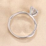 S925 Twist 1.25 Carat/2.0 Carat Round Cut Promise Ring For Her In Sterling Silver - Image 9