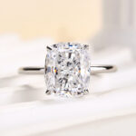 S925 Maxine Excellent 4.0 Ct Cushion Cut Engagement Ring - Image 10