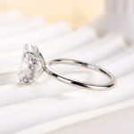 S925 Maxine Excellent 4.0 Ct Cushion Cut Engagement Ring - Image 11