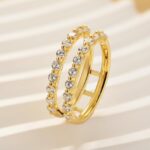 S925 Classic 0.77Ct Insert Wedding Band Engagement Ring Enhancer - Image 9