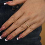 S925 Vintage Pave Wedding Band In Sterling Silver - Image 7