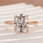 S925 Maxine Attractive Moissanite 2.5 Ct~4.0 Ct Cushion Cut Engagement Ring - Image 13