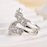 S925 Maxine Unique Jacket Wedding Band For Women - Image 8