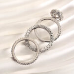 S925 Maxine Exclusive Halo Oval Cut 3PC Wedding Set - Image 6