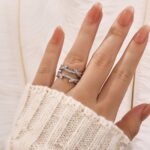 S925 0.6Ct Insert Wedding Band Engagement Ring Enhancer - Image 2