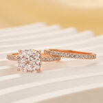 S925 2.5 Carat Cushion Cut Bridal Wedding Ring Set Travel Ring With Half Eternity Wedding Band - Image 12